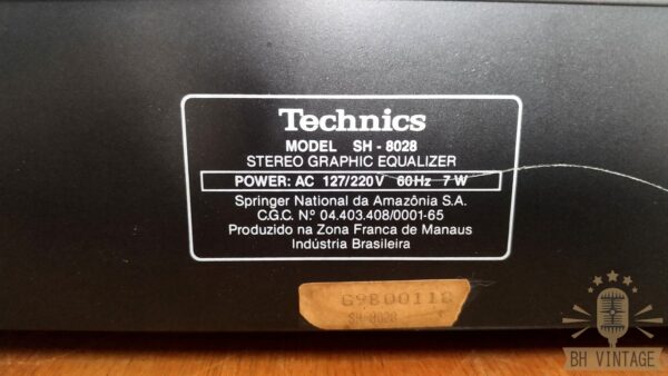 Equalizador Technics SH-8028